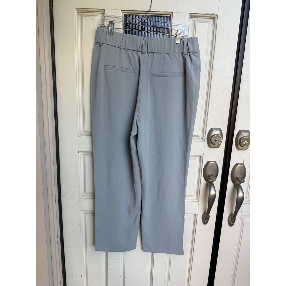 Halara High Waisted Pleated Wide Leg Trousers Grey Athleisure Pants Size Large - Picture 2 of 9
